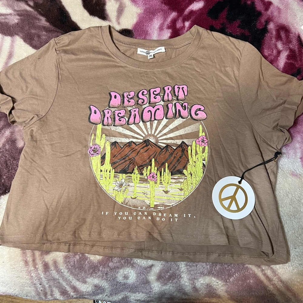 Brown crop top